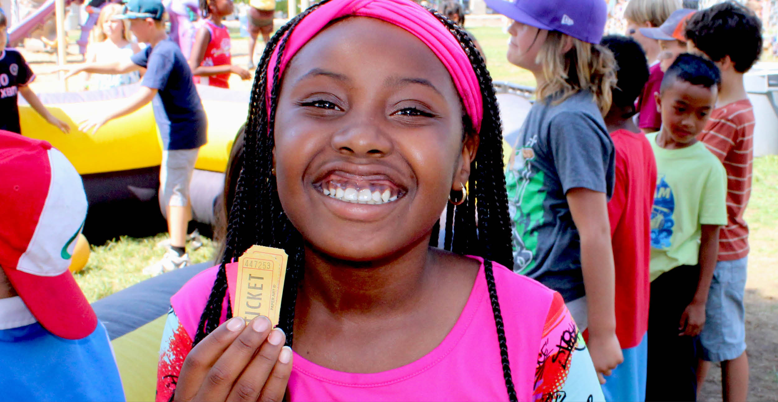 Smiling Camp Kroc camper.