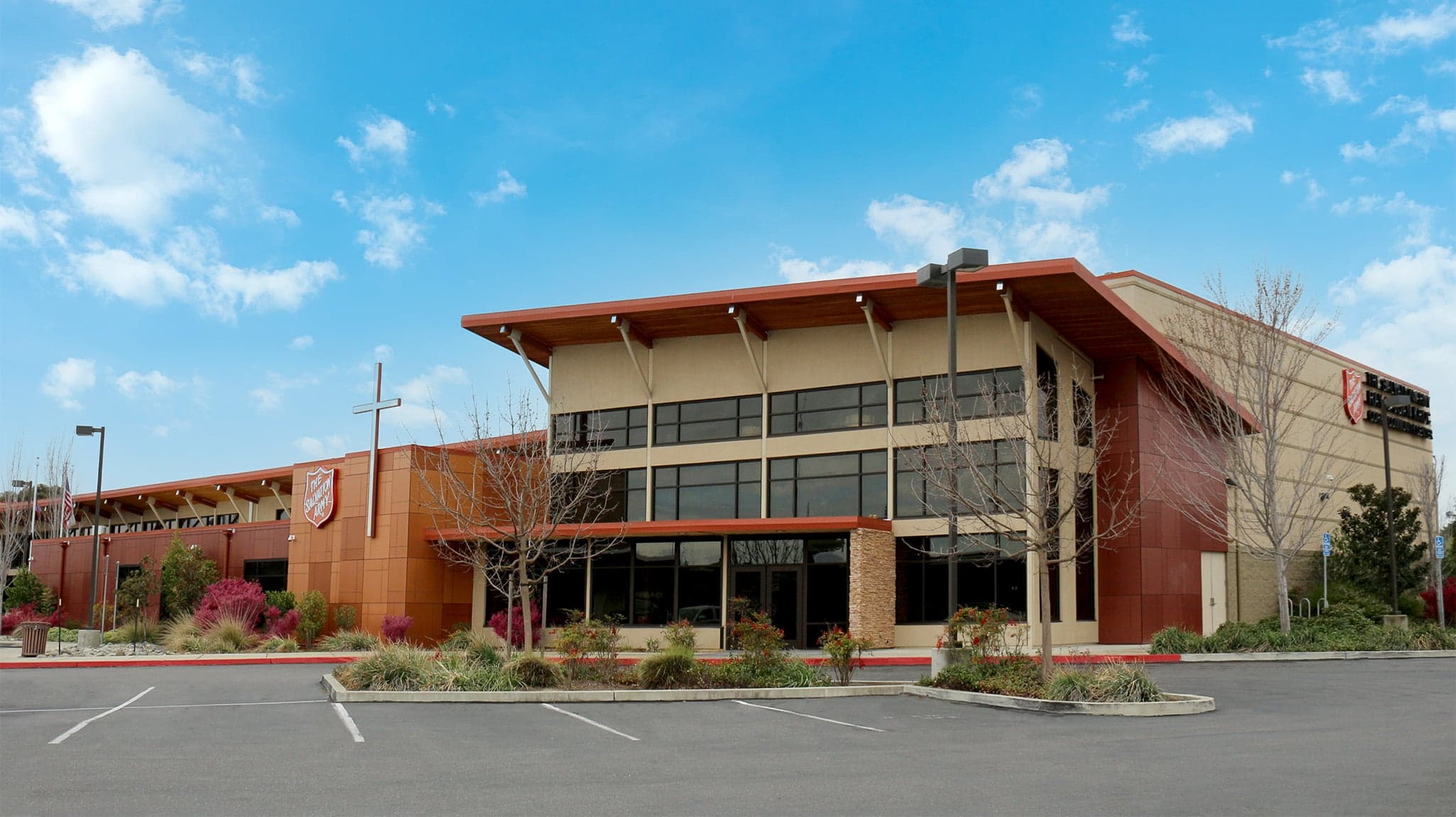 Outside of the Suisun City Kroc Center building.